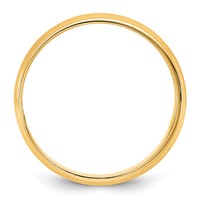14K 5.5mm Yellow Gold Ltw Milgrain Half Round Band view 2