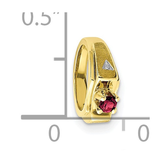 10ky Birthstone Pendant Ruby (JULY)