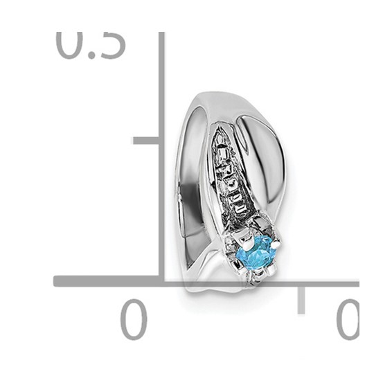 10kw Birthstone Pendant Blue Topaz (DEC)