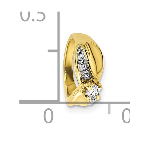 10ky Birthstone Pendant White Topaz (APRIL)