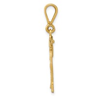 14K Medium Diamond-cut Number 22 Charm view 2