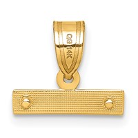 14K Yellow Gold Medium Diamond-cut Top Charm view 3