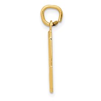 14K Yellow Gold Medium Polished Number 3 Charm view 2