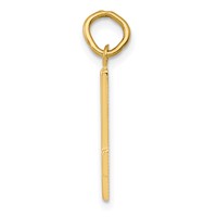 14K Yellow Gold Medium Polished Number 4 Charm view 2