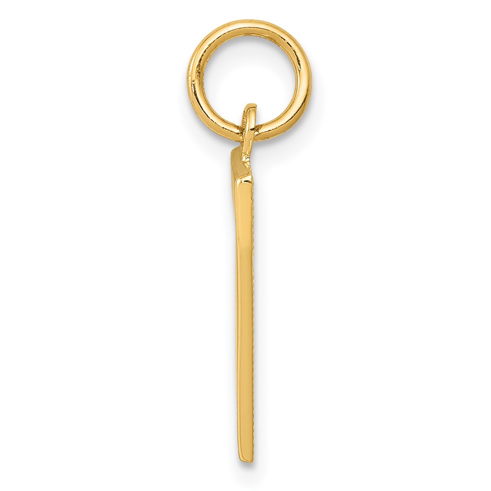 14k Medium Polished Number 7 Charm (MP07)
