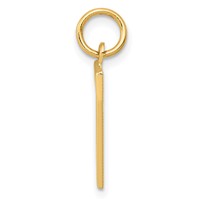 14K Yellow Gold Medium Polished Number 7 Charm view 2