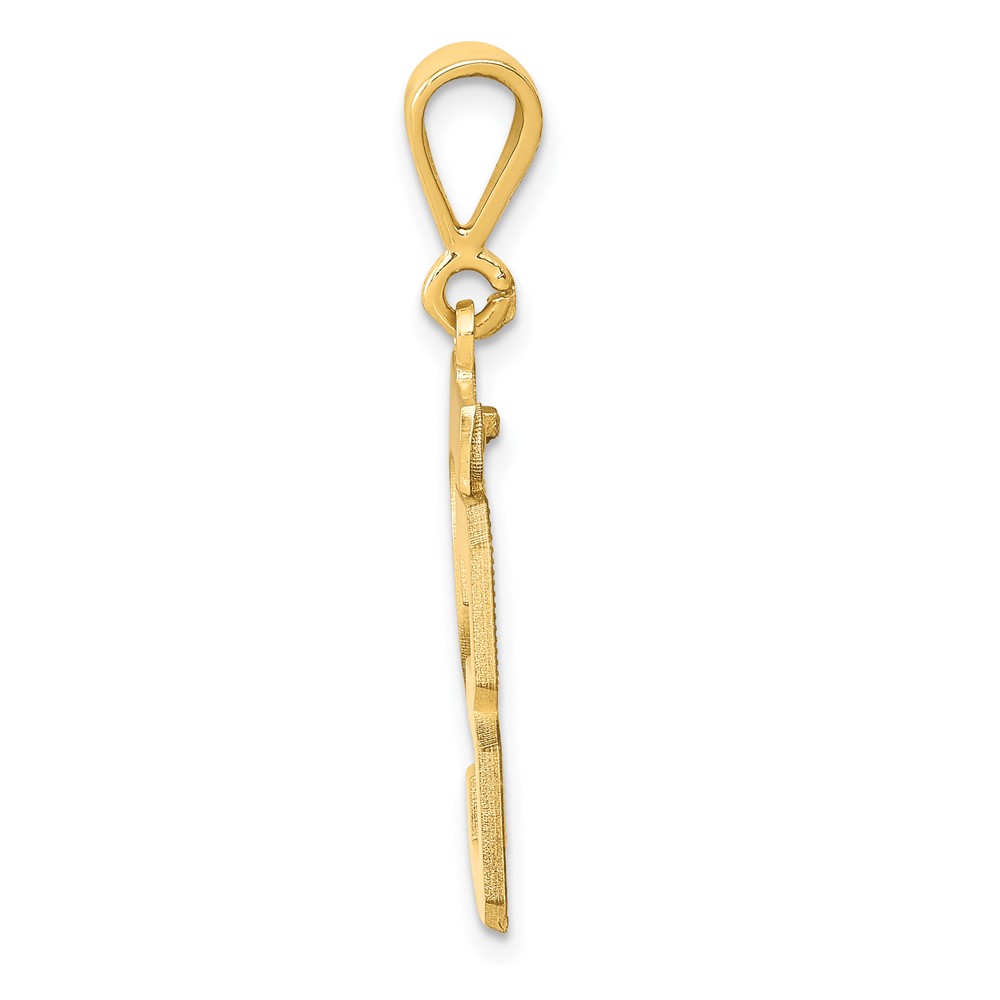 14k Medium Polished Number 23 Charm (MP23)