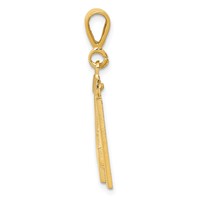 14K Medium Polished Number 41 Charm view 2