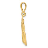 14K Yellow Gold Medium Polished Number 86 Charm view 2