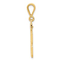 14K Medium Polished Number 88 Charm view 2