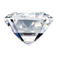 Lab Grown VS+ F+ 1/2ct Emerald Diamond view 2