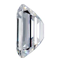 Lab Grown VS+ F+ 1/2ct Emerald Diamond view 3