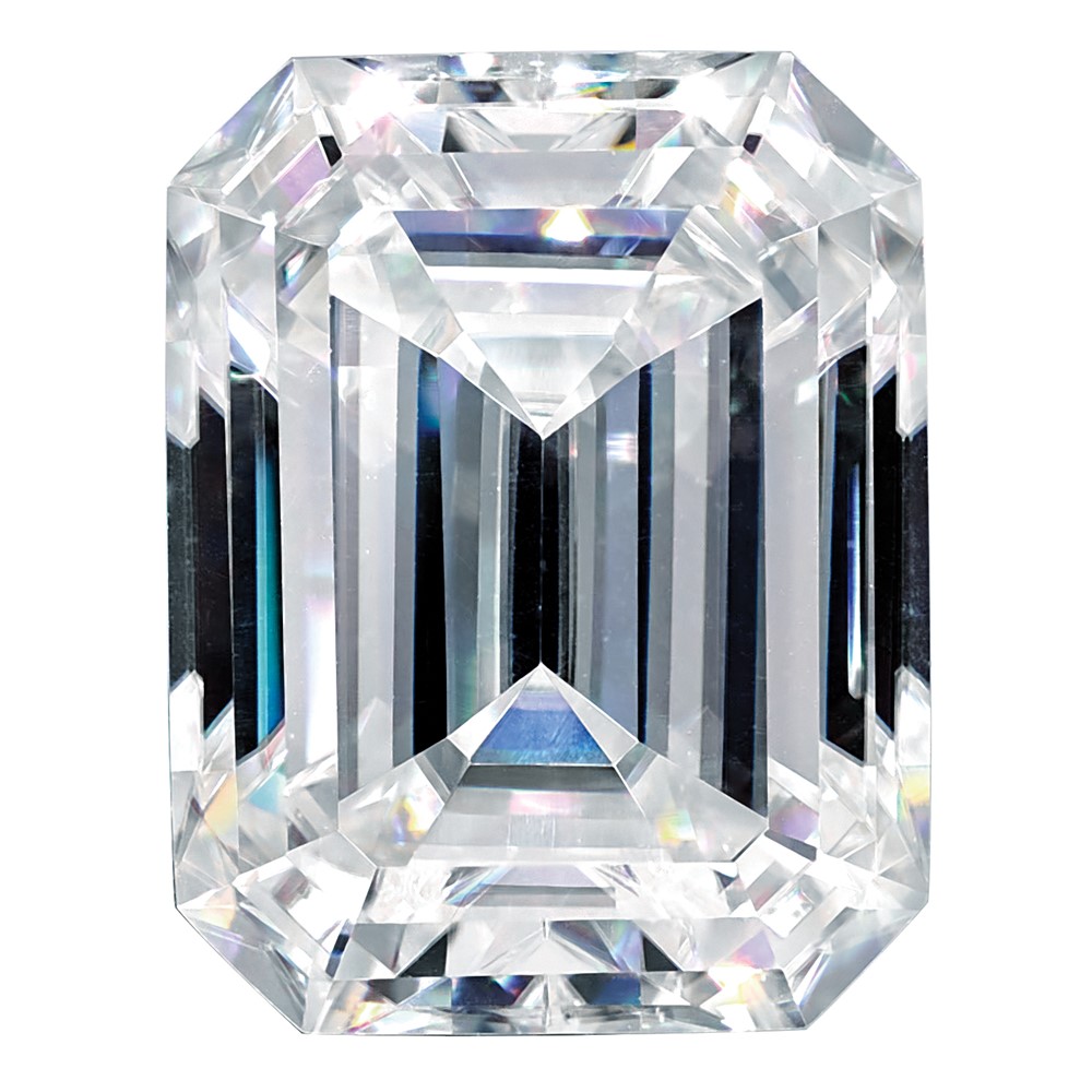 Lab Grown VS+ F+ 1/2ct Emerald Diamond