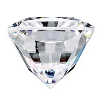 Lab Grown VS+ F+ 0.25ct Radiant Diamond view 2