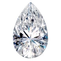 Lab Grown VS+ F+ 0.10ct Pear Diamond view 1