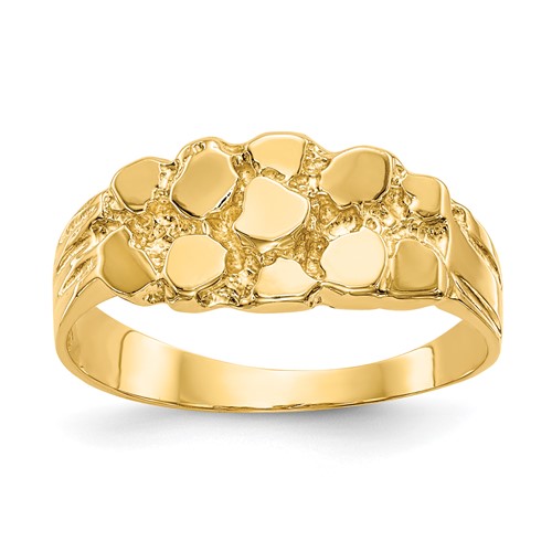 14K Size 6 Nugget Ring