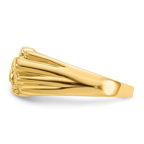 14k Size 7 Nugget Ring