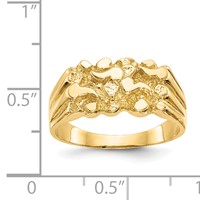 14K Size 7 Nugget Ring view 3