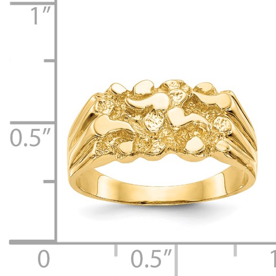 14k Size 7 Nugget Ring