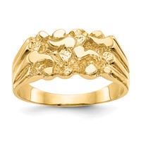 14K Size 7 Nugget Ring view 1