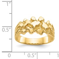14K Size 8 Nugget Ring view 2