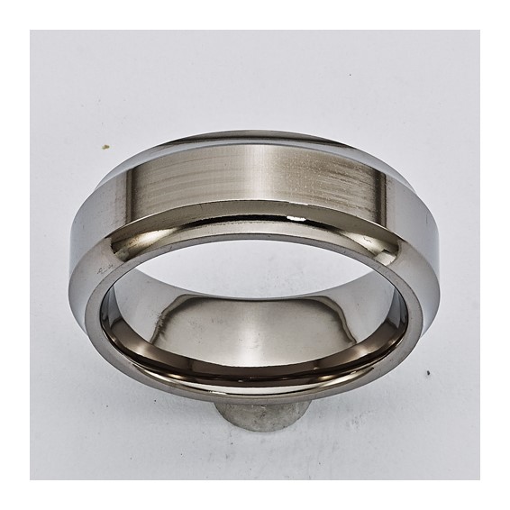 Titanium 7mm .10 TCW Diamond Comfort-fit Band