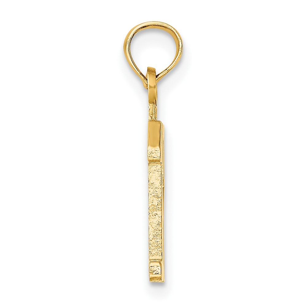 14k Polished Number 12 Pendant (NU12)