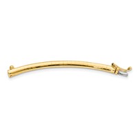 14K 3mm Lightweight Domed Omega 2 Inch Extender for Necklace view 1