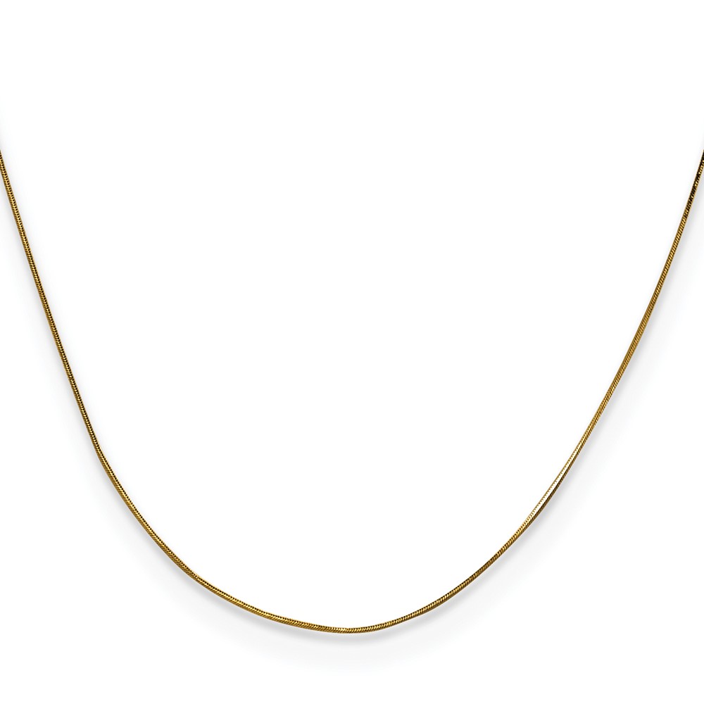 14K 20 inch .5mm Octagonal Snake with Lobster Clasp Chain (OSA060-20)