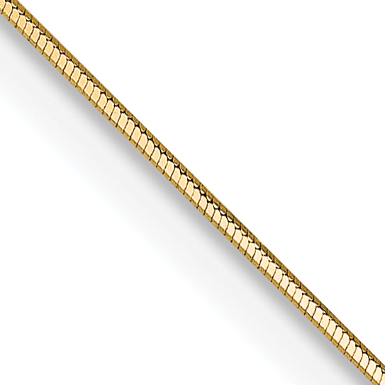 14K 16 inch .5mm Octagonal Snake with Lobster Clasp Chain (OSA060-16)