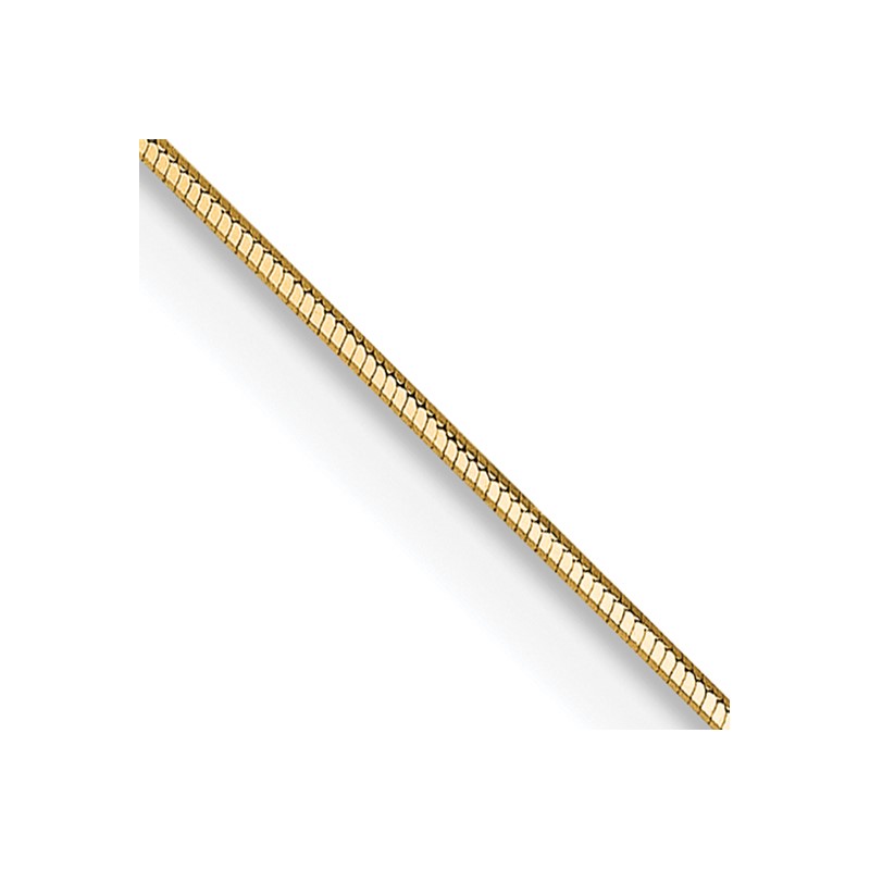 14K 20 inch .5mm Octagonal Snake with Lobster Clasp Chain