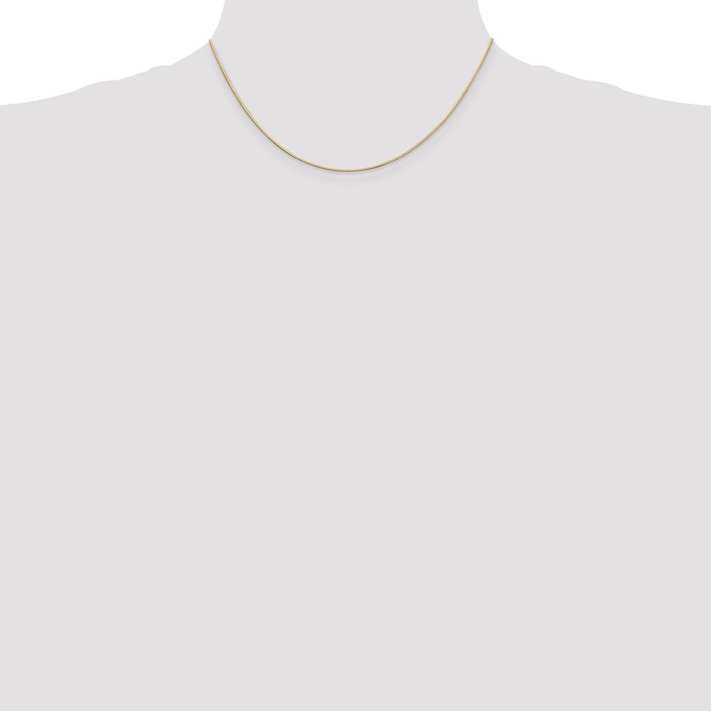 14K 16 inch .6mm Octagonal Snake with Lobster Clasp Chain (OSA080-16)