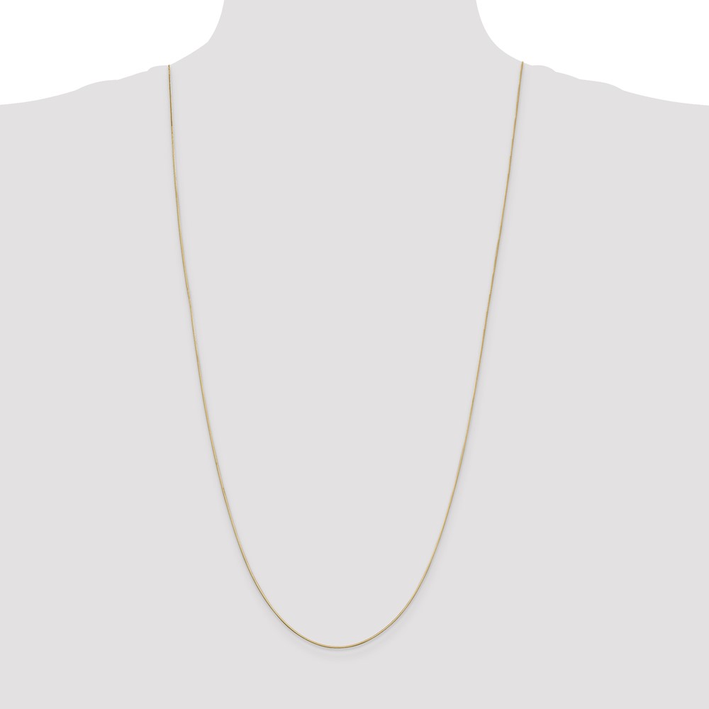 14K 30 inch .6mm Octagonal Snake with Lobster Clasp Chain (OSA080-30)