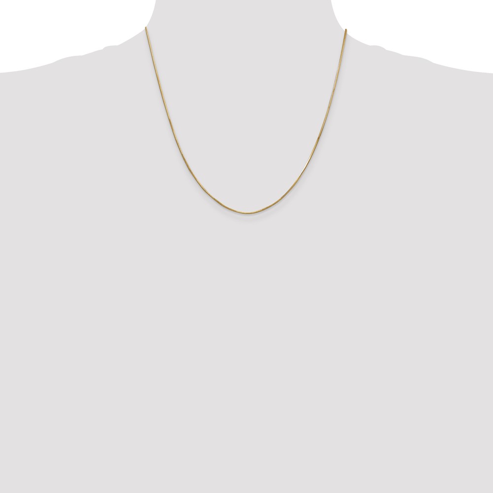 14K 20 inch .8mm Octagonal Snake with Lobster Clasp Chain (OSA100-20)