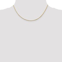 14K 1mm Yellow Gold Octagonal Snake Chain with Lobster Clasp, 16" view 4