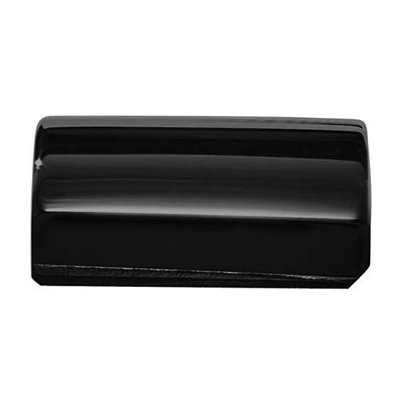 16x11mm Rectangle Onyx BTFB, Domed