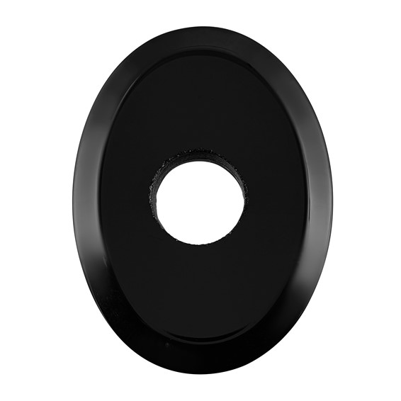 16x12mm Oval Onyx BTSB w/ 4mm Hole