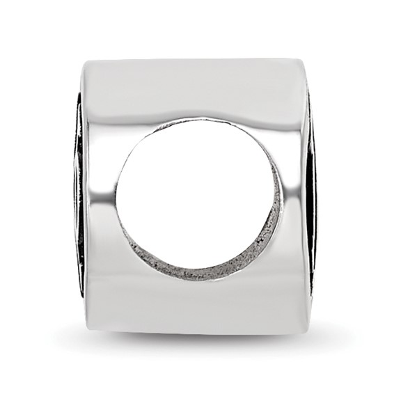 Sterling Silver LogoArt 15.25mm Pi Beta Phi Sorority Greek Letters Enameled Oval Bead