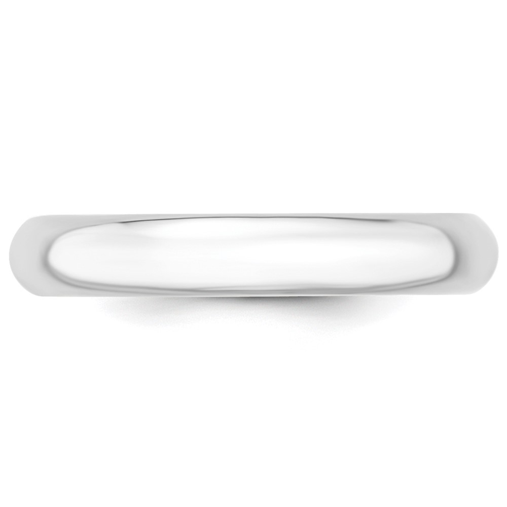 Platinum 4mm Comfort-Fit Wedding Band Size 4 (PCF040-4)