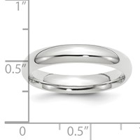 Platinum 4mm Comfort-Fit Wedding Band view 3
