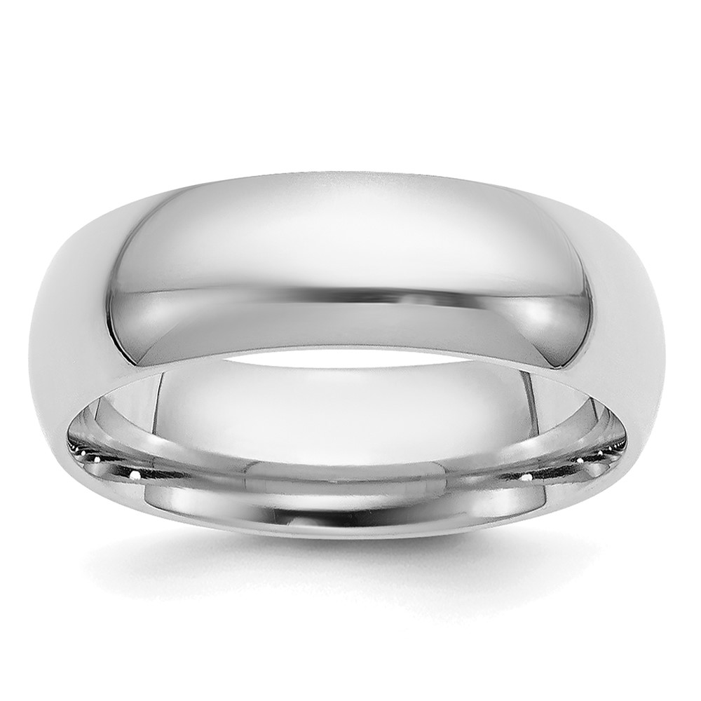 Platinum 6mm Comfort-Fit Wedding Band Size 7 (PCF060-7)