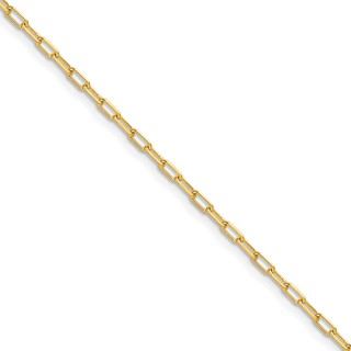 Gold (14K) Solid Diamond-Cut Paperclip Permanent Chain