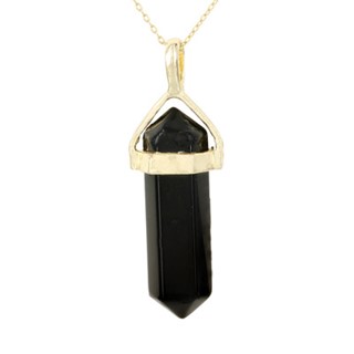 BLACK AGATE CRYSTAL NCK -