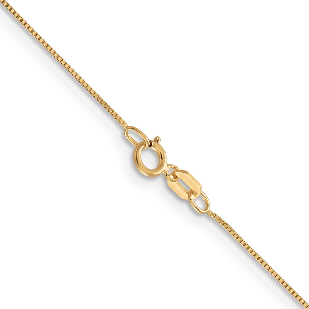 14K 13 inch .5mm Box with Spring Ring Clasp Chain (PEN1-13)