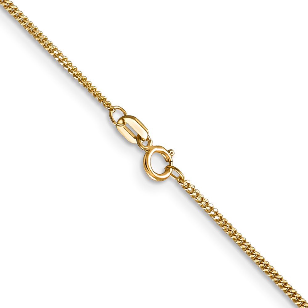 14K 16 inch 1.4mm Curb  with Spring Ring Clasp Pendant Chain (PEN102-16)