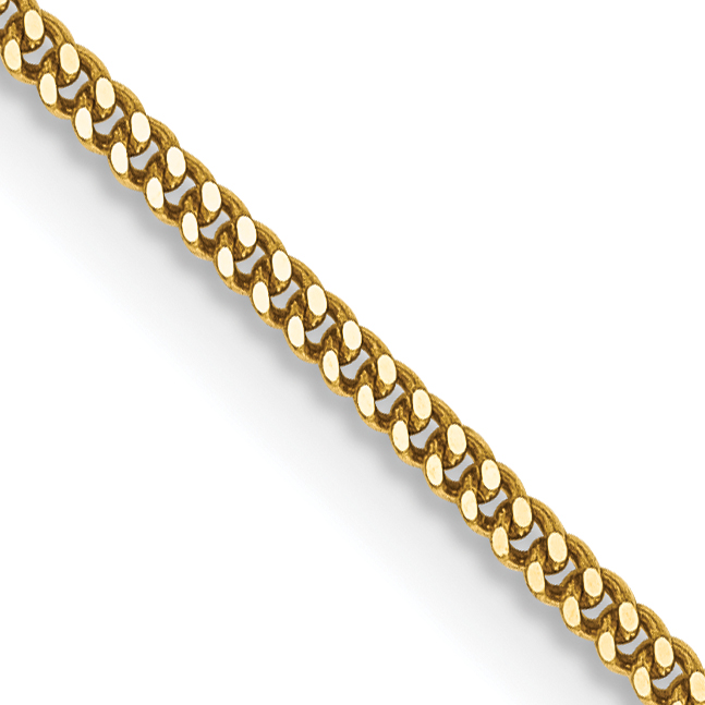 14K 16 inch 1.4mm Curb  with Spring Ring Clasp Pendant Chain (PEN102-16)