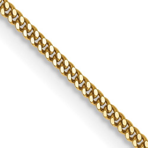 14K 20 inch 1.4mm Curb  with Spring Ring Clasp Pendant Chain