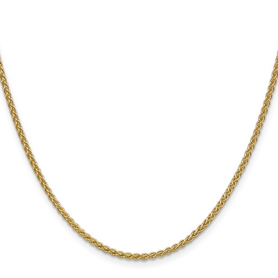14K 2.1mm Spiga with Lobster Clasp Chain (per inch)