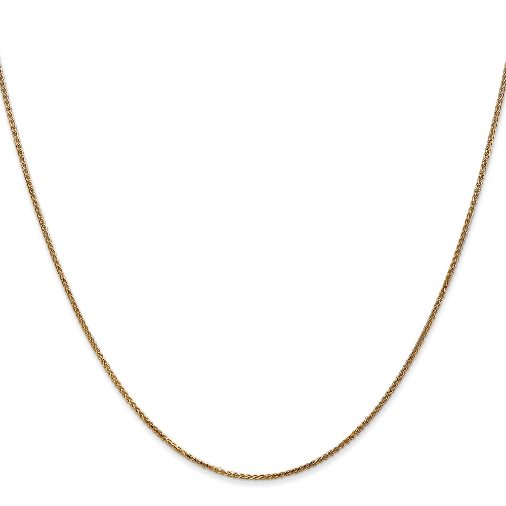 14K 22 inch 1.05mm Diamond-cut Spiga with Spring Ring Clasp Chain (PEN130-22)