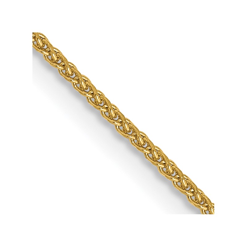 14K 26 inch 1.05mm Diamond-cut Spiga with Spring Ring Clasp Chain